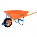 Ver imagem 1 de Carrinho de Mão Tramontina Caçamba Extrafunda Laranja 80l Pneu Maciço
