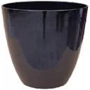 Ver imagem 1 de Vaso para Plantas Grande Decorativo Sala Jardim Alto Brilho (liso/preto)