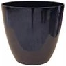 Vaso para Plantas Grande Decorativo Sala Jardim Alto Brilho (liso/preto) - 1