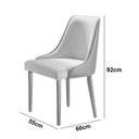 Ver imagem 3 de Conjunto com 2 Cadeiras Esmeralda em Madeira Maciça para Sala de Jantar Moderna Mobília