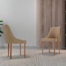 Conjunto com 2 Cadeiras Esmeralda em Madeira Maciça para Sala de Jantar Moderna Mobília - 2