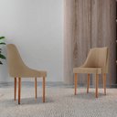 Ver imagem 2 de Conjunto com 2 Cadeiras Esmeralda em Madeira Maciça para Sala de Jantar Moderna Mobília