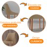 Conjunto com 2 Cadeiras Esmeralda em Madeira Maciça para Sala de Jantar Moderna Mobília - 5