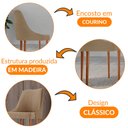 Ver imagem 5 de Conjunto com 2 Cadeiras Esmeralda em Madeira Maciça para Sala de Jantar Moderna Mobília