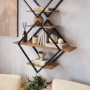 Ver imagem 1 de Prateleira de Parede Diamante 62x80cm P1018 Mel