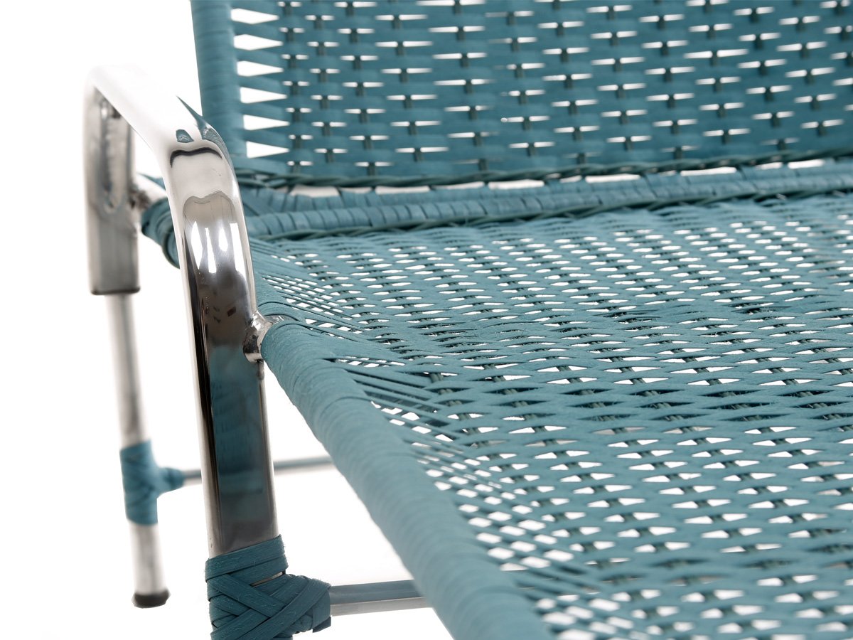 2 Espreguiçadeiras Garden e Mesa em Alumínio para Piscina - Azul Turquia - 2