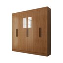 Ver imagem 1 de Guarda-roupa Casal Splendore 6 Portas 2 Gavetas com Espelho 100% Mdf Cinamomo - Panorama Móveis