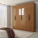 Ver imagem 3 de Guarda-roupa Casal Splendore 6 Portas 2 Gavetas com Espelho 100% Mdf Cinamomo - Panorama Móveis