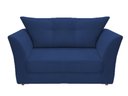 Ver imagem 1 de Namoradeira Decorativa Isis Suede Azul Marinho Pés Madeira Ms Decor