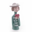 Ver imagem 1 de Escultura Decorativa de Resina C/Coração 22x10cm Wolff