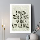 Ver imagem 2 de Quadro Decorativo É Muito Fdp pra Pouca Pqp 45x34cm - com Vidro:moldura Branca