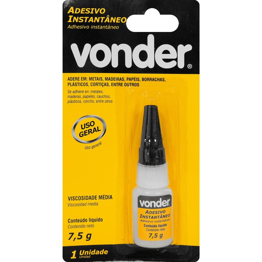 Adesivo Instantâneo 7,5G Blister Vonder - 2