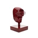 Ver imagem 4 de Escultura Máscara Rosto Cego em Cerâmica Vermelho Ocre 25x15 cm - D’Rossi