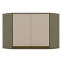 Ver imagem 1 de Armário Aéreo Évelin Canto Obliquo 2 Portas 67 Cm Duna Cristal – Henn