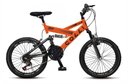Ver imagem 1 de Bicicleta Gps Aro 20 Dupla Suspensão 21 Marchas Colli Laranja Neon