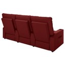Ver imagem 7 de Poltrona do Papai Reclinável Mallie 3 Lugares Baú Usb Fh9 Veludo Vermelho - Mpozenato