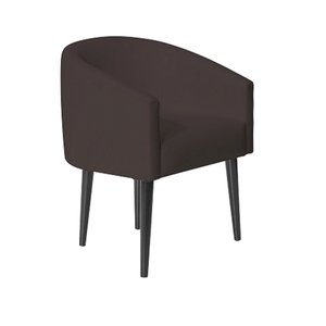 Poltrona Decorativa Sandy para Escritório Consultório Sala de Estar Recepção em Courvin - Marrom