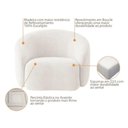 Ver imagem 4 de Sofá Amore 3 Lugares Fixo 200cm Branco Bouclé com 2 Poltronas Mabe Magazine