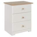 Ver imagem 5 de Mesa de Cabeceira com 3 Gavetas Creme