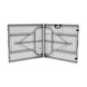 Mesa Dobrável Tipo Maleta Prática e Durável 152x60cm Branca - Waw Design - 5