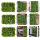 Ver imagem 3 de Kit 3 Placas de Plantas Artificiais Folhagem Exuberante Efeito 3d Decoração Parede Verde Realista