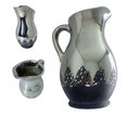 Ver imagem 2 de Jarra Decorativa Colonial Vintage Prateada Enegrecida Grande Espressione Jarra Decorativo Prata, Jar