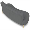 Ver imagem 6 de Sofá 2 Lugares 135cm Pés Aço Dourado Tamar Boucle Grafite Z08 - Mpozenato