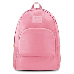 Mochila Dobrável para Viagem Estampa Lisa Jacki Design Rosa - 1