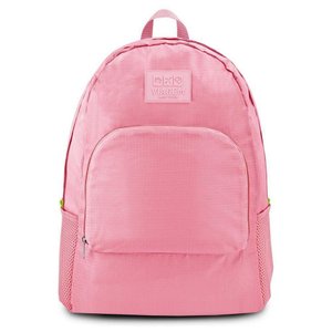Mochila Dobrável para Viagem Estampa Lisa Jacki Design Rosa