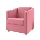 Ver imagem 4 de Kit 2 Poltronas Decorativa Ana Suede Rosa Pés Cromado - Pallazio