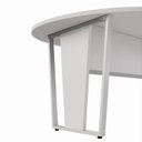 Ver imagem 6 de Mesa de Reunião para Escritório 1,80MX1,10m Orgânica com Pés em Metal Corporate F5 Cinza