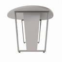 Ver imagem 5 de Mesa de Reunião para Escritório 1,80MX1,10m Orgânica com Pés em Metal Corporate F5 Cinza