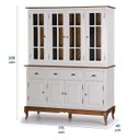 Ver imagem 4 de Cristaleira Arca e Oratório 8 Portas 3 Gavetas 60806 Hannover Linz Móveis