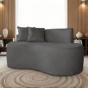 Ver imagem 1 de Sofá Orgânico 2 Lugares Curvo Feijão Design Elegante Suede