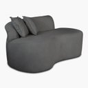 Ver imagem 5 de Sofá Orgânico 2 Lugares Curvo Feijão Design Elegante Suede