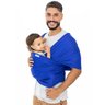 Canguru Para Bebê Passeio Wrap Sling Até 16Kg Resistente Respirável Confortável Dry Fit Kababy - Azu - 1