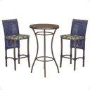 Ver imagem 1 de Mesa Bistrô e 2 Banquetas Roma Marrom Corda Náutica Estofado 5 Trama Original