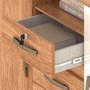 Ver imagem 5 de Cômoda Angra 2 Portas 4 Gavetas Mel - Fellicci