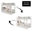 Ver imagem 5 de Treliche Infantil com Janela Madeira Maciça Branco/ Rosa Housin