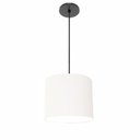 Ver imagem 1 de Lustre Luminária Pendente Vivare Free Lux Pe-4106pr Cúpula em Tecido 20x25cm
