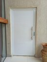 Ver imagem 1 de Porta de Alumínio Lambri Duplo 210x70 C/ Puxador Completa
