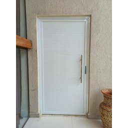 Porta de Alumínio Lambri Duplo 210x70 C/ Puxador Completa - 2