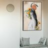 Quadro Decorativo Mulher Fashion Flores e Frutas Sala Quarto Casa Escritório - 1
