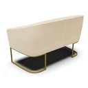 Ver mais imagens de Sofá Namoradeira e 1 Poltrona Stella Industrial Dourado Sintético D03 - D’Rossi