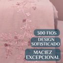 Ver imagem 3 de Jogo Cama Queen Romantic 300 Fios Bordado Inglês Super Macio:Rosa