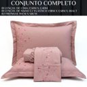 Ver imagem 6 de Jogo Cama Queen Romantic 300 Fios Bordado Inglês Super Macio:Rosa