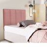 Cabeceira de Cama de Solteiro Estofada Menina com Suporte para Parede - 1