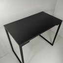 Ver imagem 2 de Mesa de Escritório 90 cm Estilo Industrial com Pés de Metal Preto