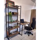 Ver imagem 7 de Mesa de Escritório 90 cm Estilo Industrial com Pés de Metal Preto