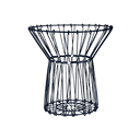 Ver imagem 5 de Cesto Multiuso Aramado Dobrável MultiUso 7x1 Lixeira Fruteira Vaso